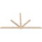 Ekena Millwork Kennewick Smooth Timber Gable Bracket, Douglas Fir, 96"W x 52"H x 1 1/2"D x 3 1/2"F, 13/12 Pitch GBW096X52X0204KEN00SDF - alternate 3